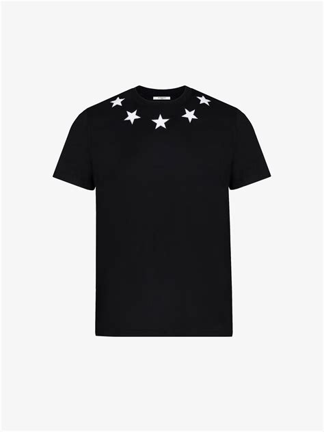 givenchy collar shirt with stars|Givenchy graphic crewneck t shirt.